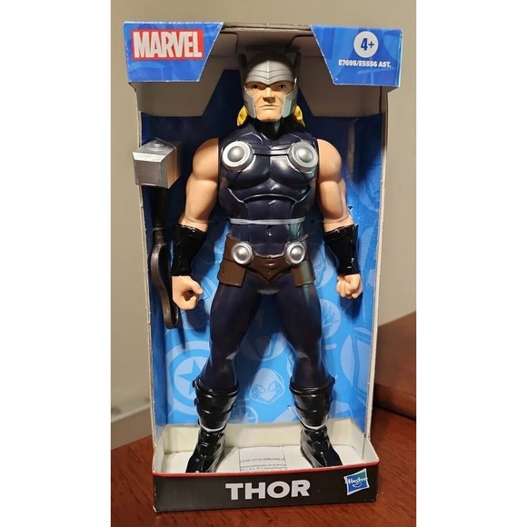 Marvel Avengers Thor 9" Action Figure Mighty Hammer Super Hero 2019 Hasbro Toy - Picture 1 of 2